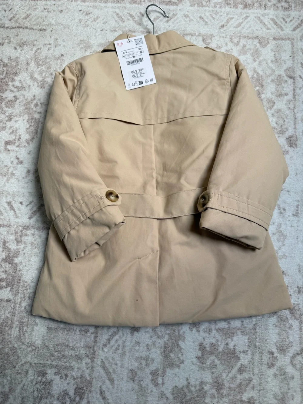 Zara toddler trench coat